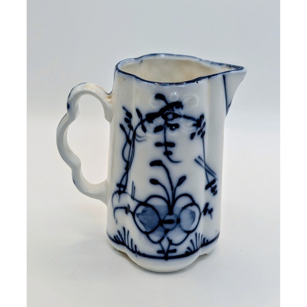 Vintage Blue and White Transferware Creamer